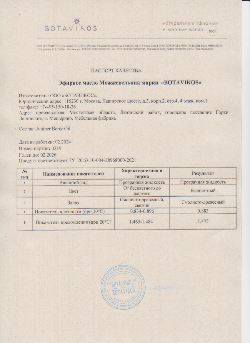 Паспорт №022024